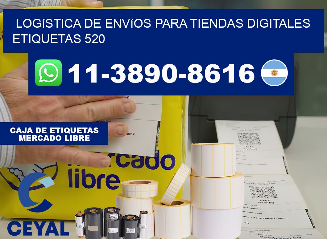Logística de envíos para tiendas digitales  etiquetas 520