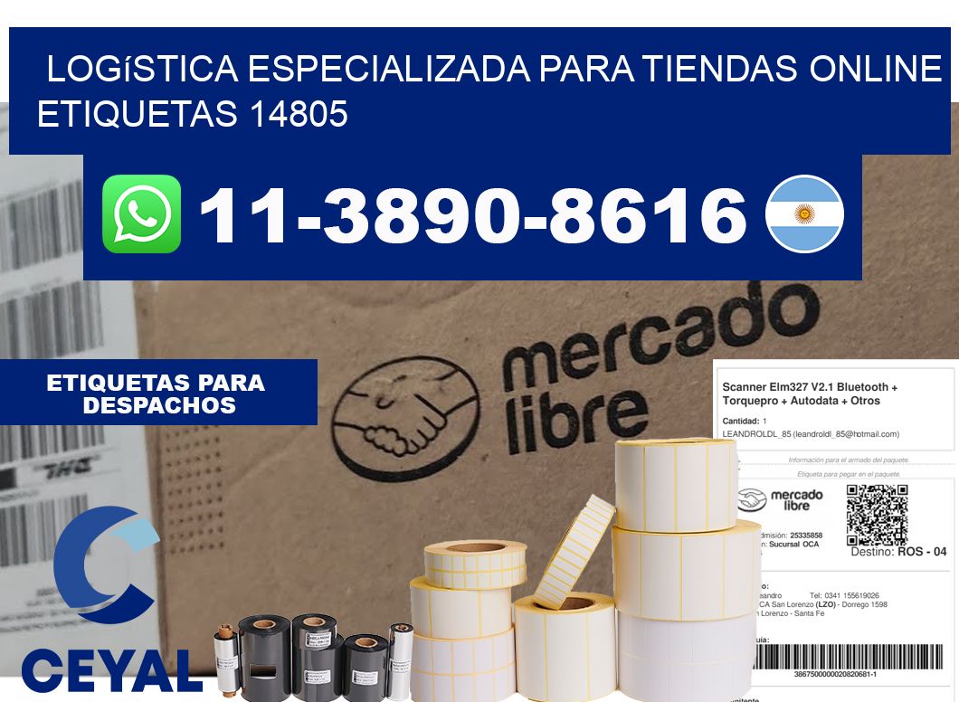 Logística especializada para tiendas online etiquetas 14805