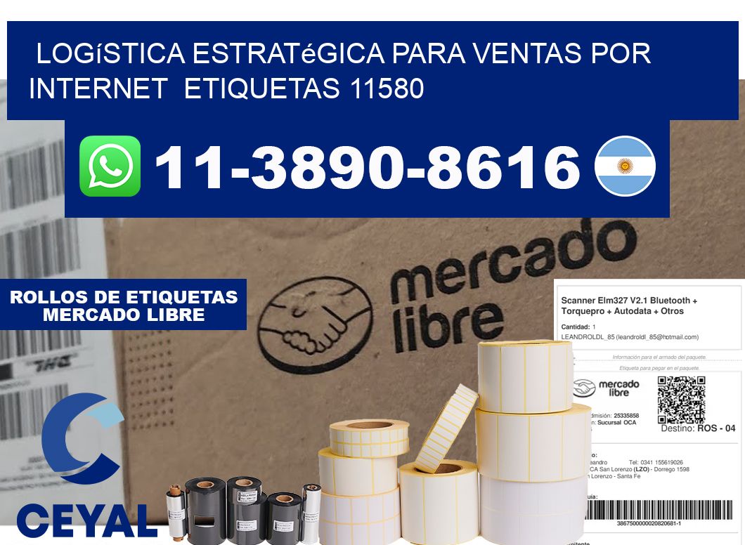 Logística estratégica para ventas por internet  etiquetas 11580
