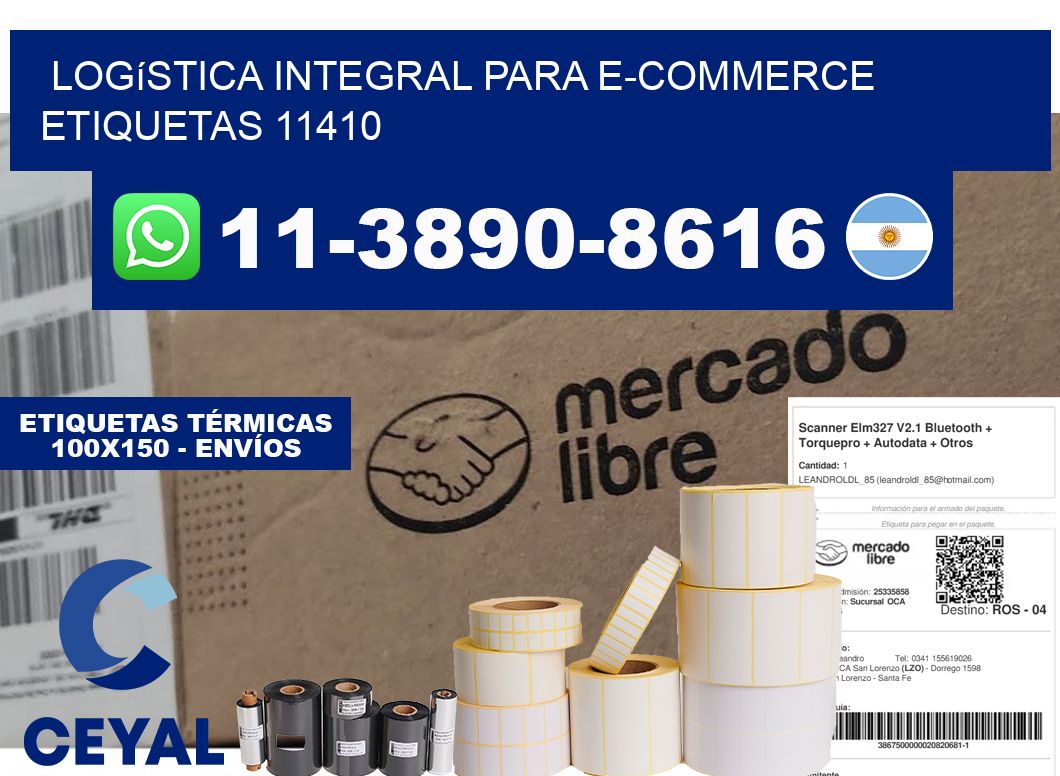 Logística integral para e-commerce  etiquetas 11410