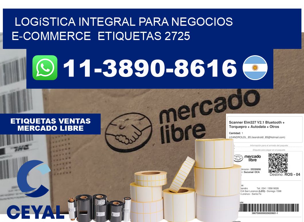 Logística integral para negocios e-commerce  etiquetas 2725