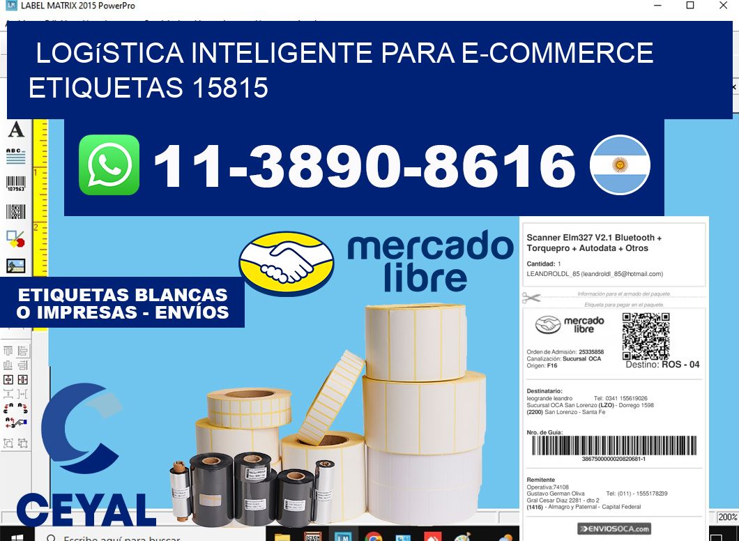 Logística inteligente para e-commerce  etiquetas 15815