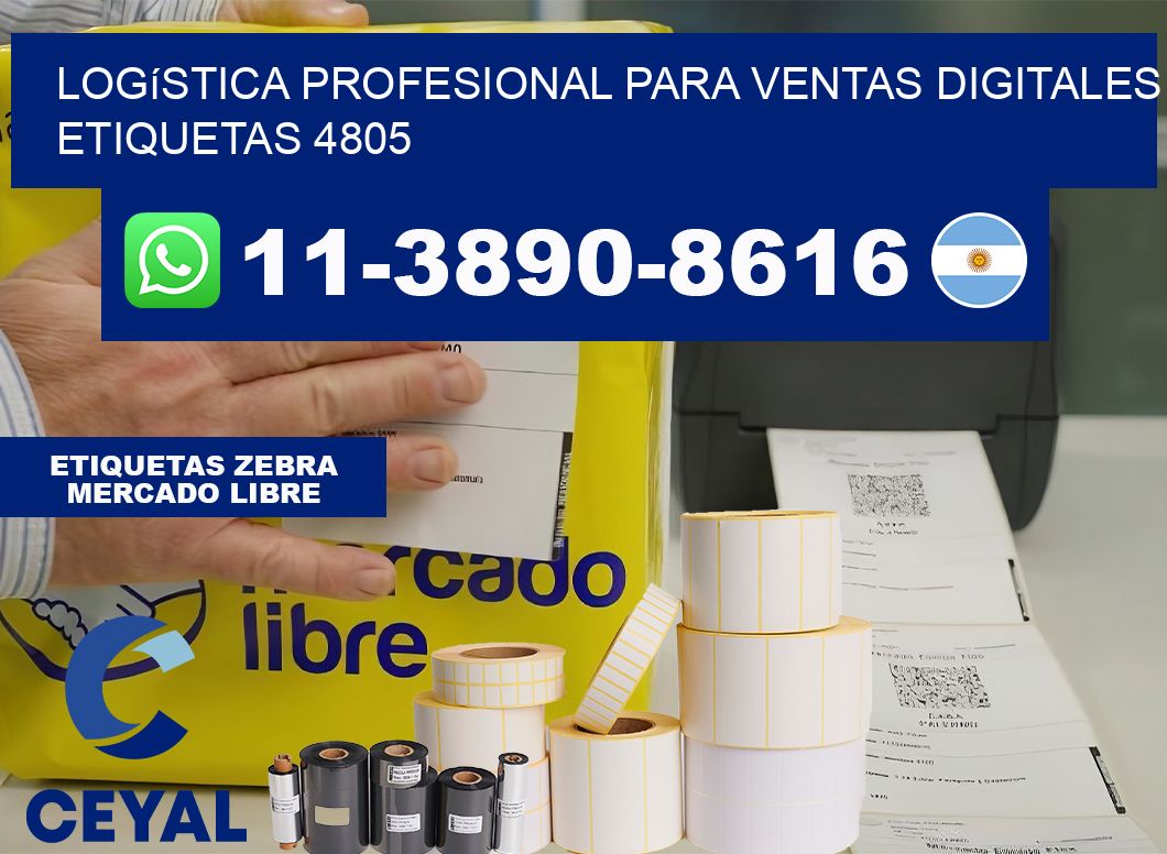 Logística profesional para ventas digitales  etiquetas 4805