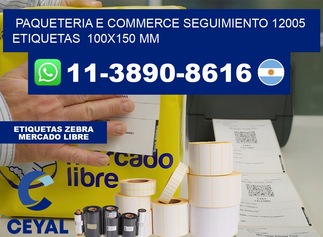 Paqueteria e commerce seguimiento 12005   etiquetas  100×150 mm