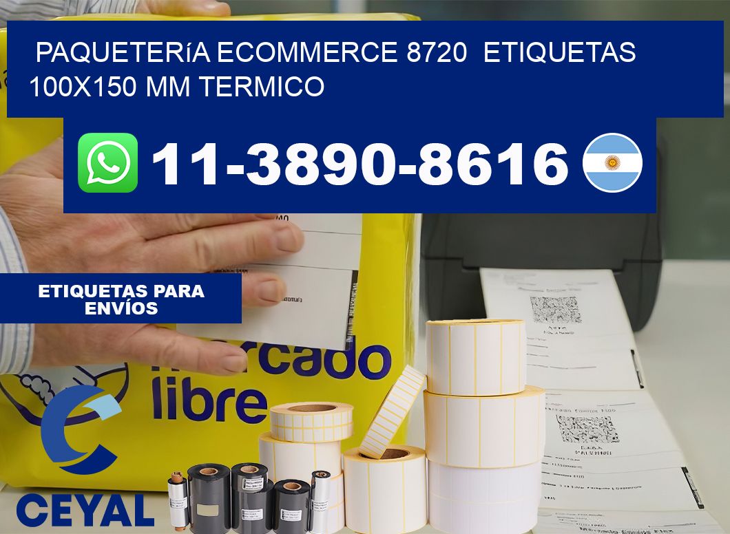 Paquetería eCommerce 8720  etiquetas 100×150 mm termico