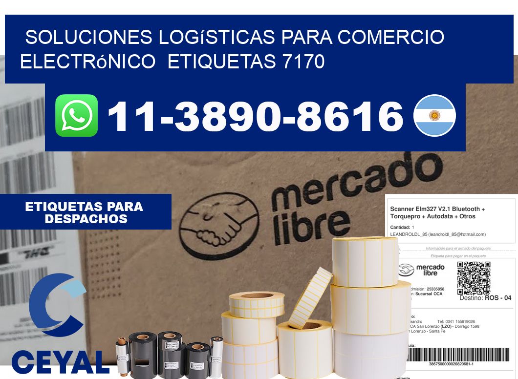 Soluciones logísticas para comercio electrónico  etiquetas 7170