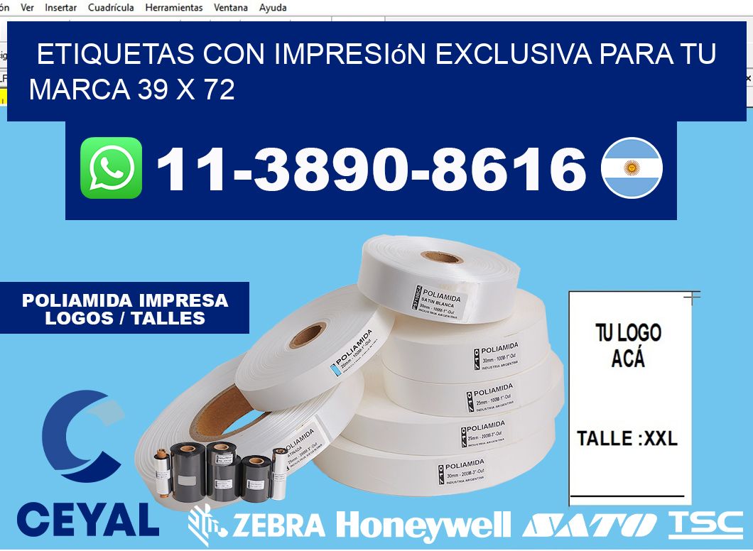 etiquetas con impresión exclusiva para tu marca 39 x 72
