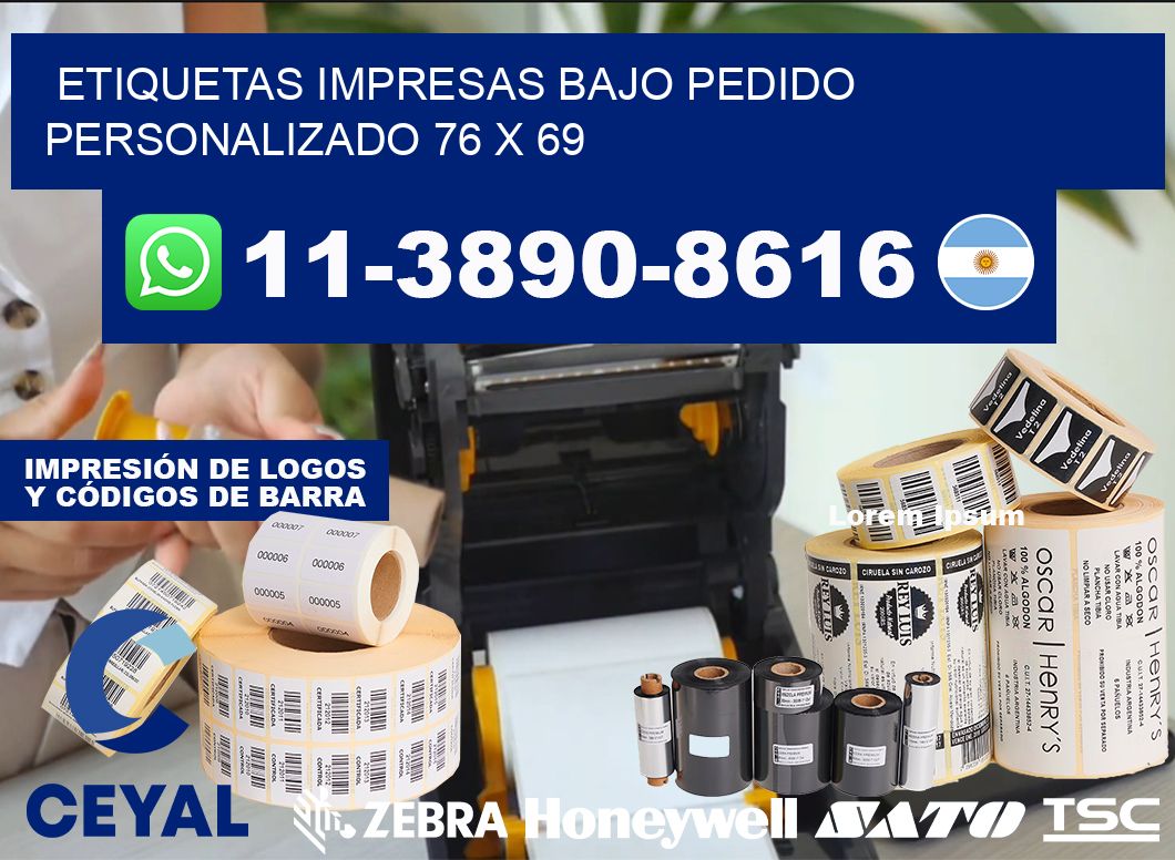 etiquetas impresas bajo pedido personalizado 76 x 69