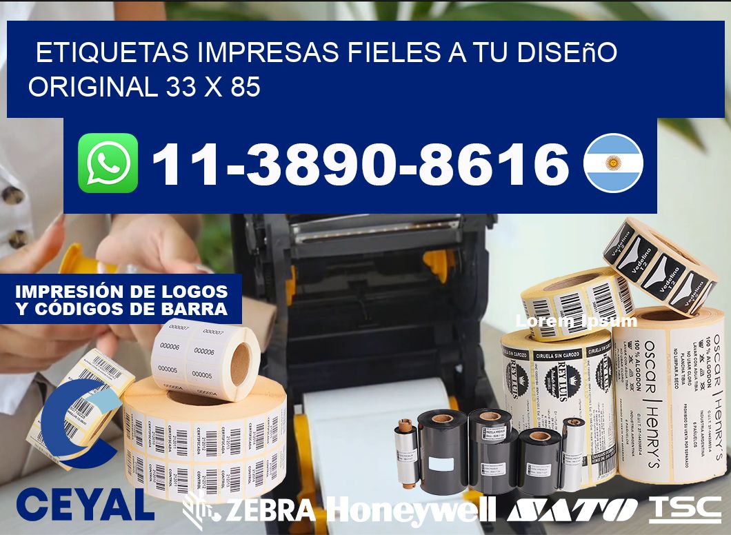 etiquetas impresas fieles a tu diseño original 33 x 85