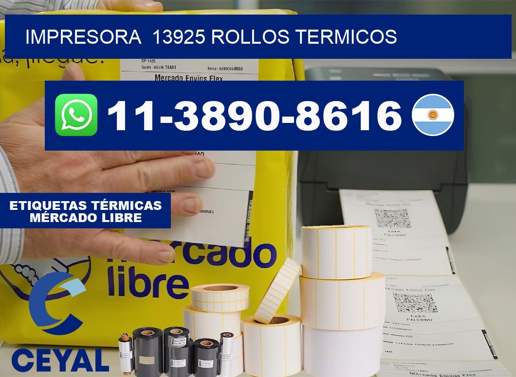 impresora  13925 rollos termicos