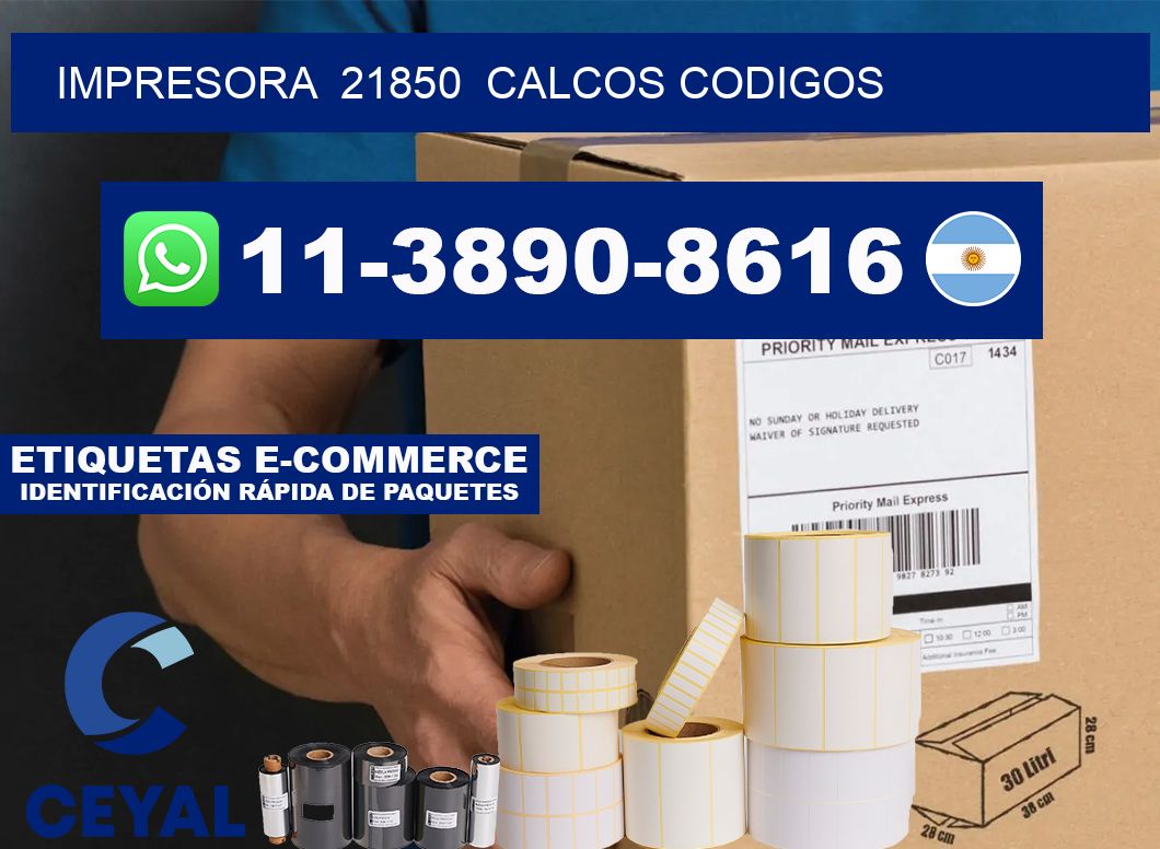 impresora  21850  calcos codigos