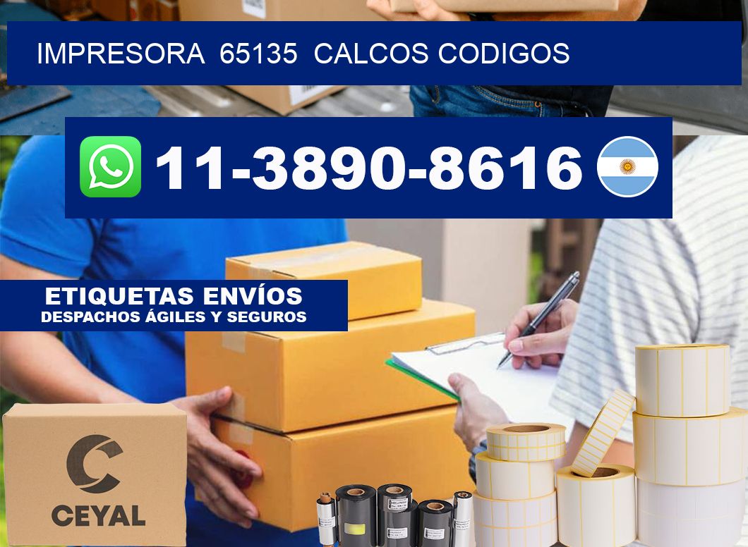 impresora  65135  calcos codigos