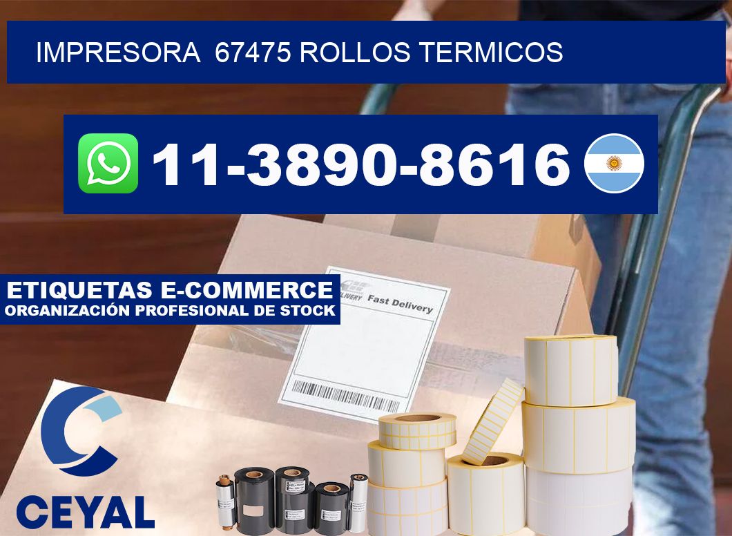 impresora  67475 rollos termicos