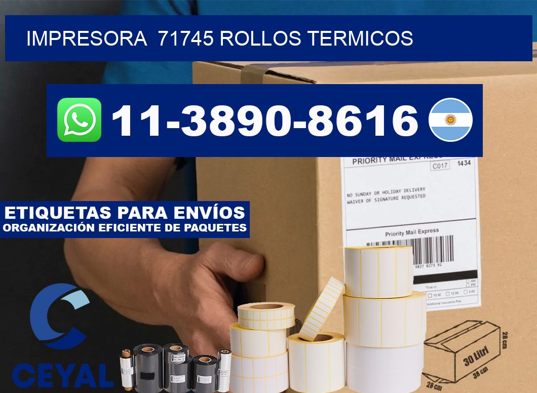 impresora  71745 rollos termicos