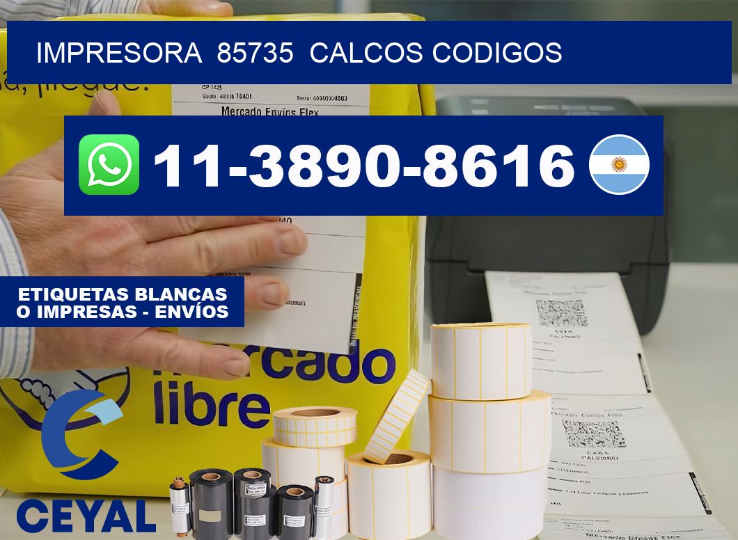 impresora  85735  calcos codigos