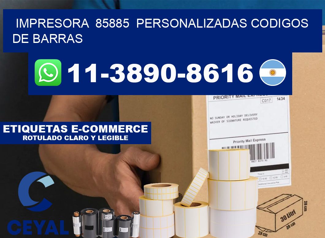 impresora  85885  personalizadas codigos de barras