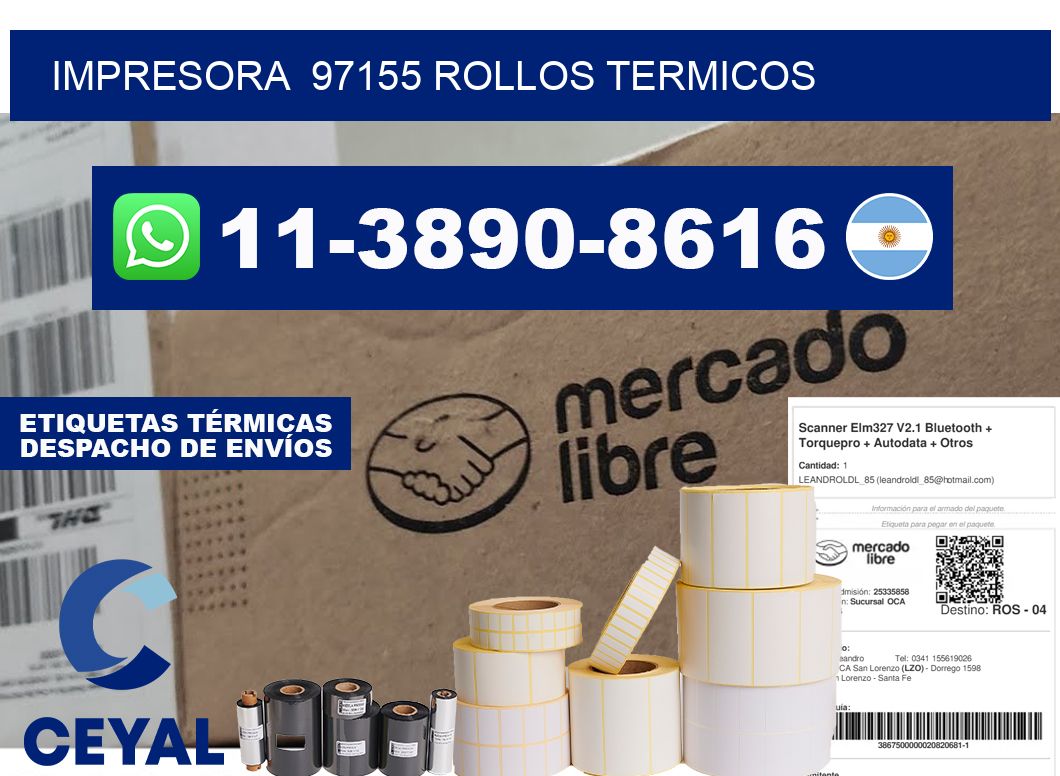 impresora 97155 rollos termicos