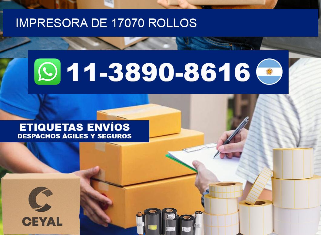 impresora de 17070 rollos