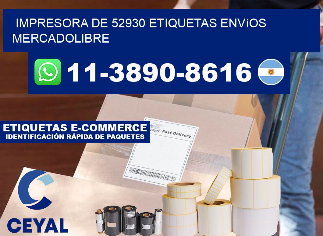 impresora de 52930 etiquetas envíos mercadolibre