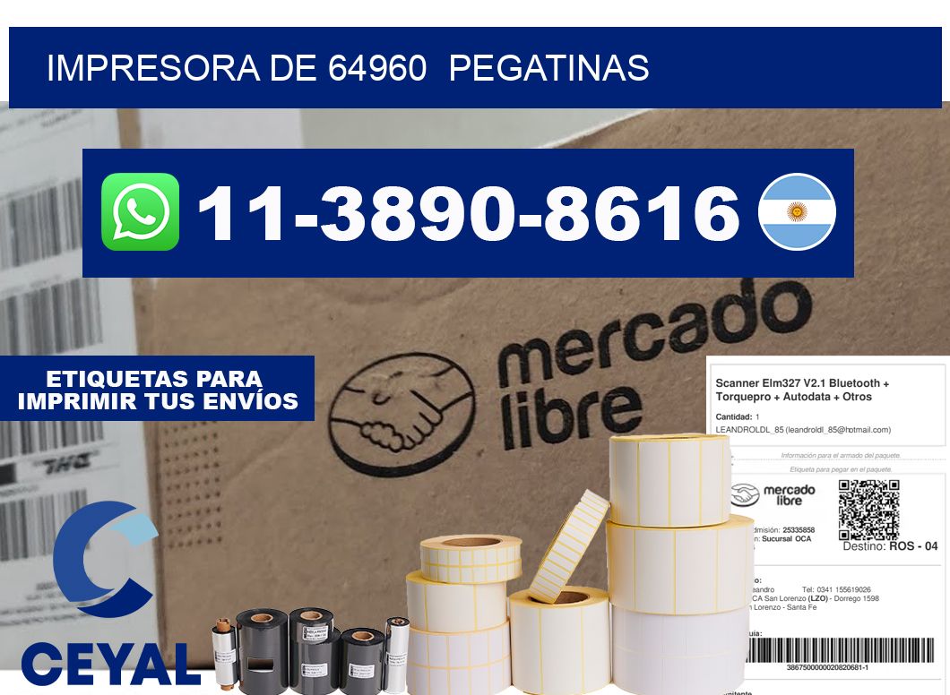 impresora de 64960  pegatinas
