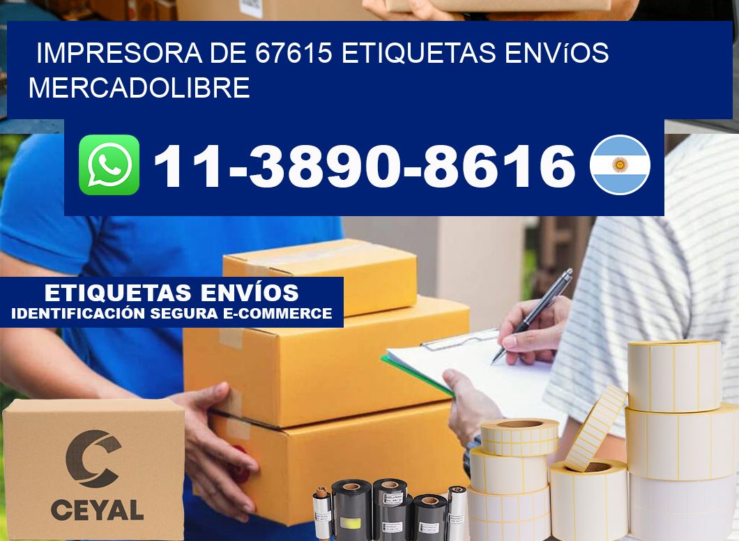impresora de 67615 etiquetas envíos mercadolibre
