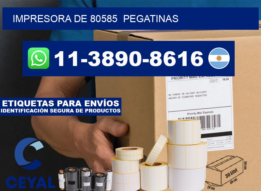 impresora de 80585  pegatinas