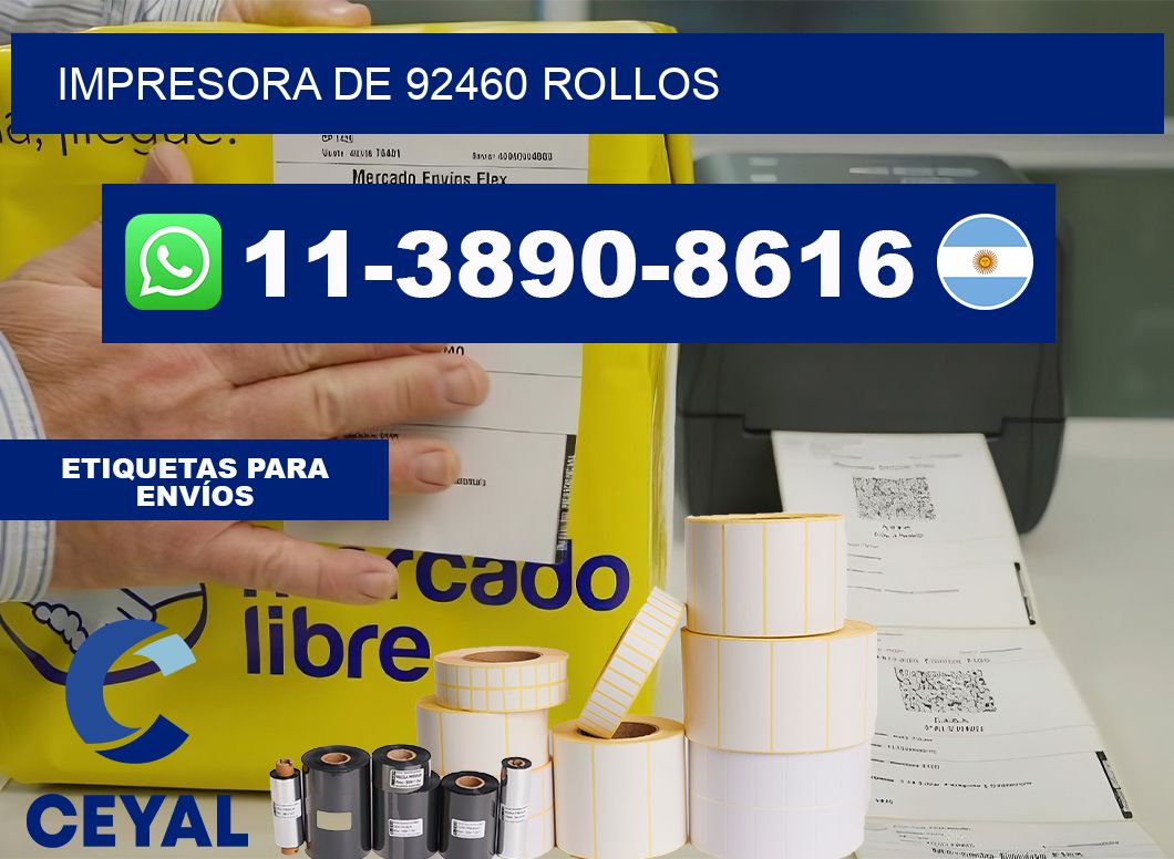 impresora de 92460 rollos