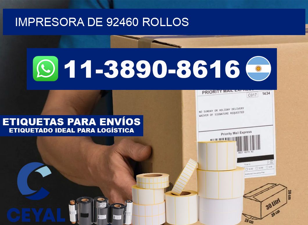 impresora de 92460 rollos
