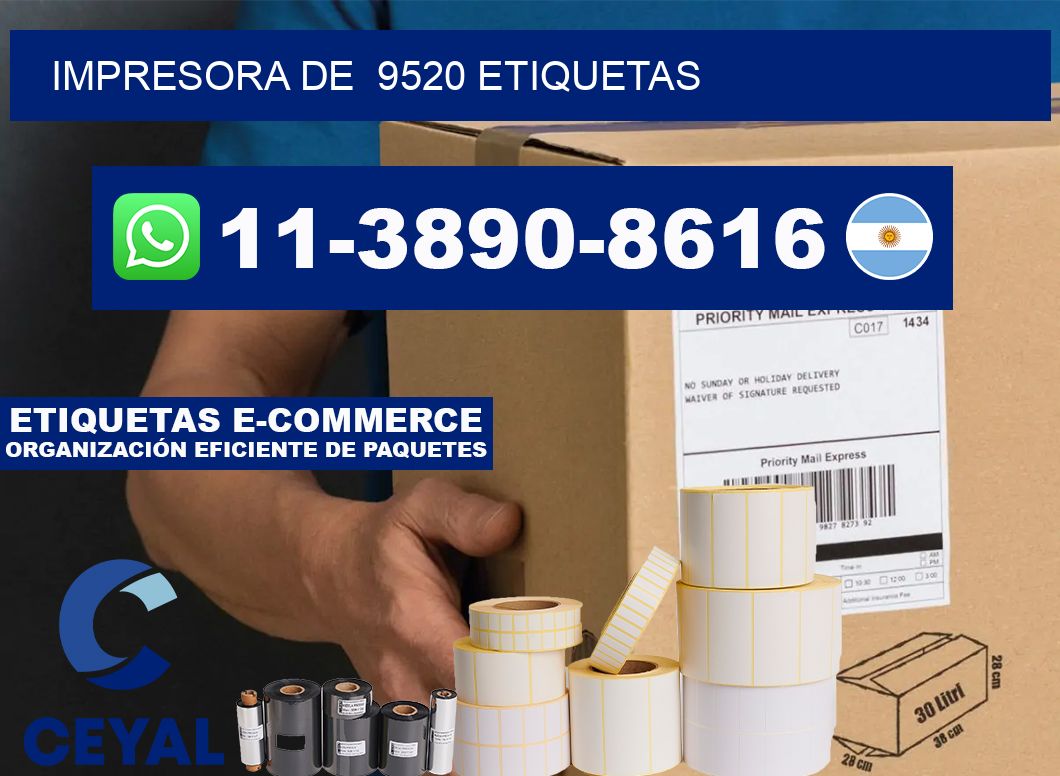 impresora de  9520 etiquetas