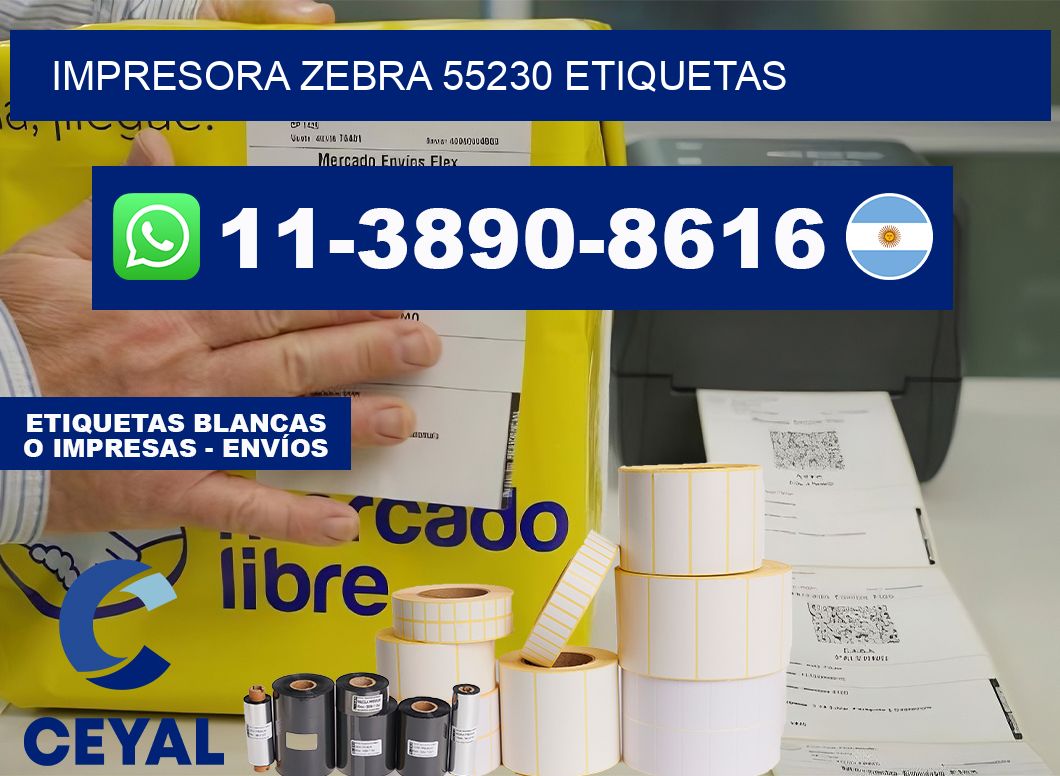 impresora zebra 55230 etiquetas