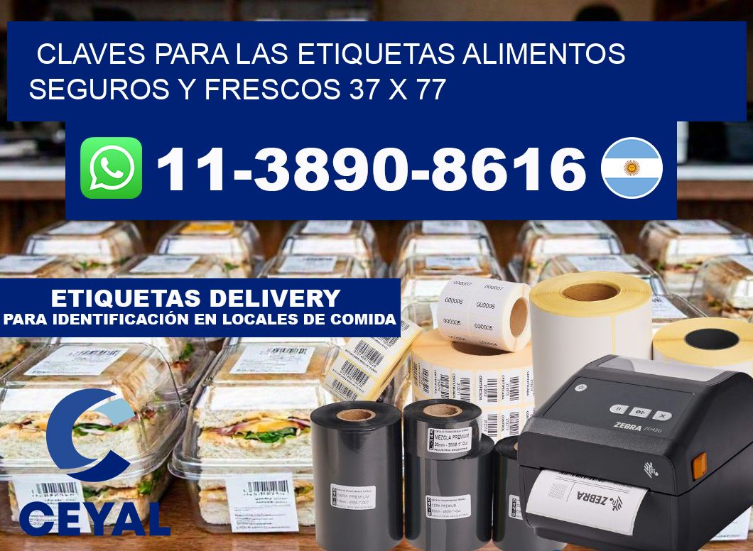 Claves para las etiquetas alimentos seguros y frescos 37 x 77