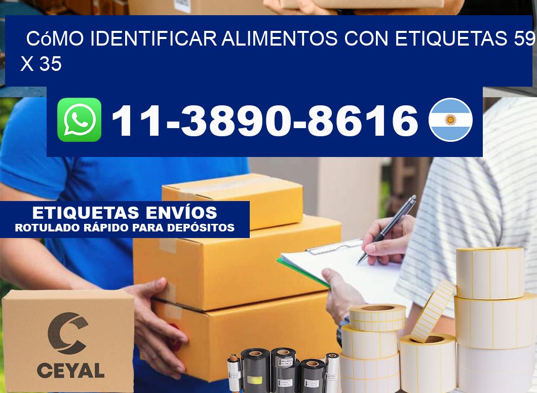 Cómo identificar alimentos con etiquetas 59 x 35