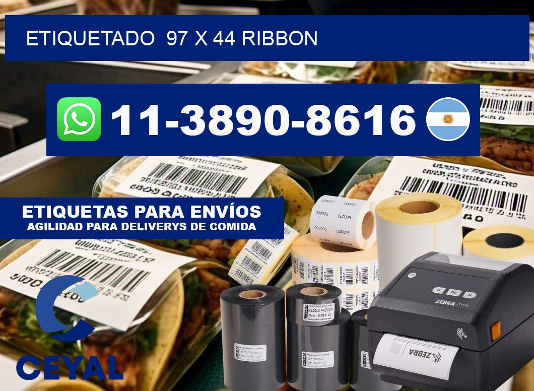 Etiquetado  97 x 44 ribbon
