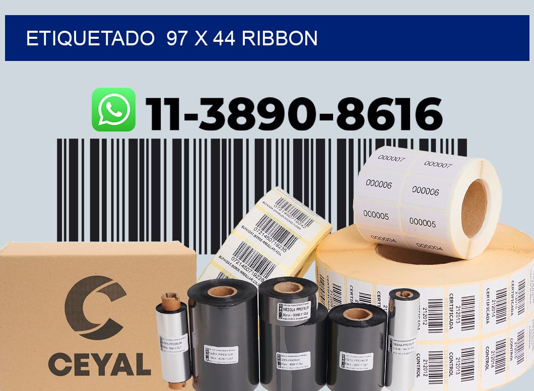 Etiquetado  97 x 44 ribbon