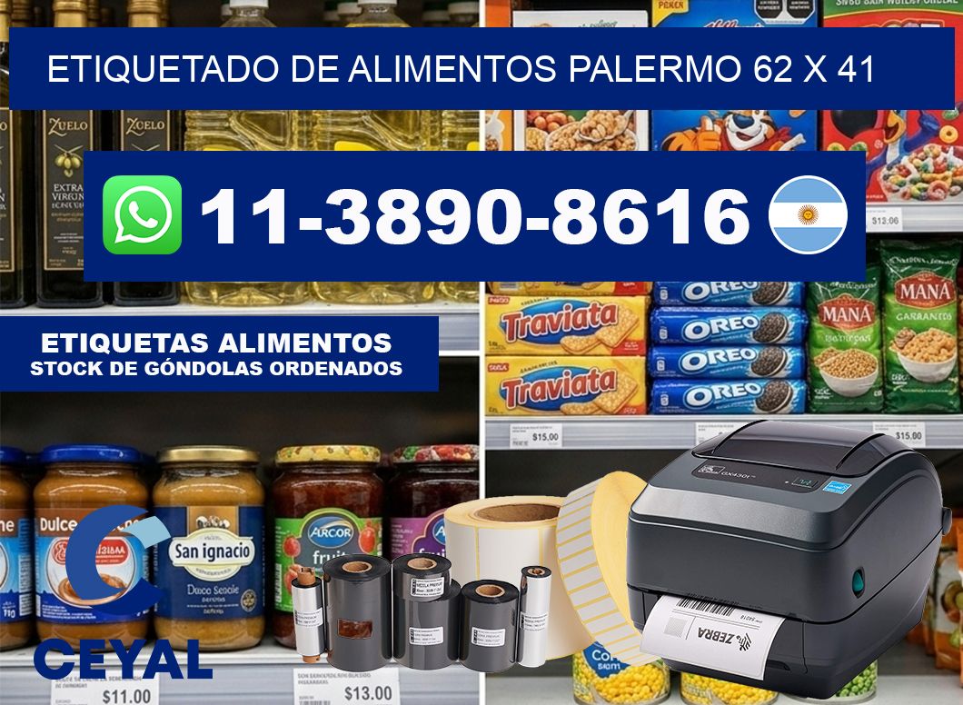 Etiquetado de alimentos palermo 62 x 41