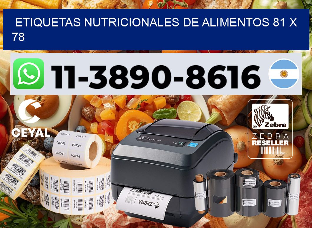 Etiquetas nutricionales de alimentos 81 x 78