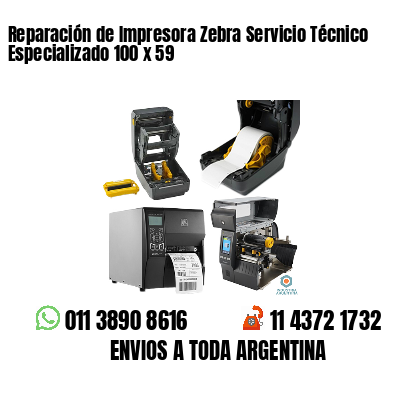 Reparación de Impresora Zebra Servicio Técnico Especializado 100 x 59