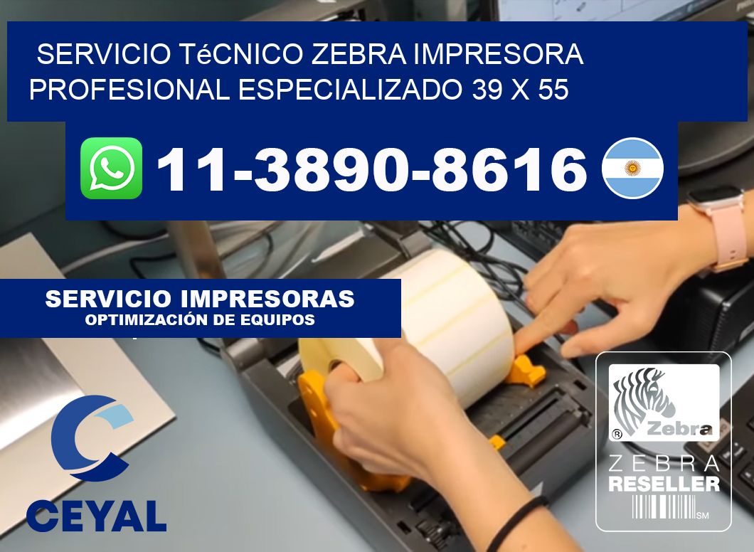 Servicio Técnico Zebra Impresora Profesional Especializado 39 x 55
