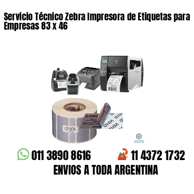 Servicio Técnico Zebra Impresora de Etiquetas para Empresas 83 x 46