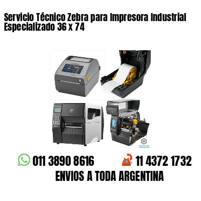 Servicio Técnico Zebra para Impresora Industrial Especializado 36 x 74