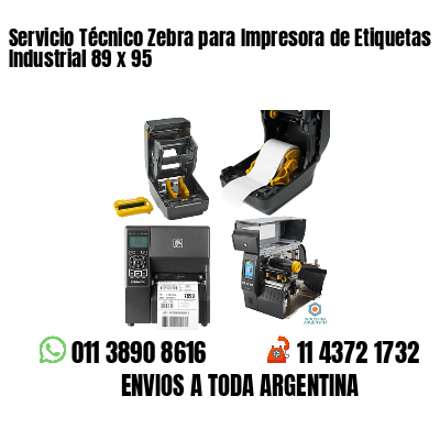 Servicio Técnico Zebra para Impresora de Etiquetas Industrial 89 x 95