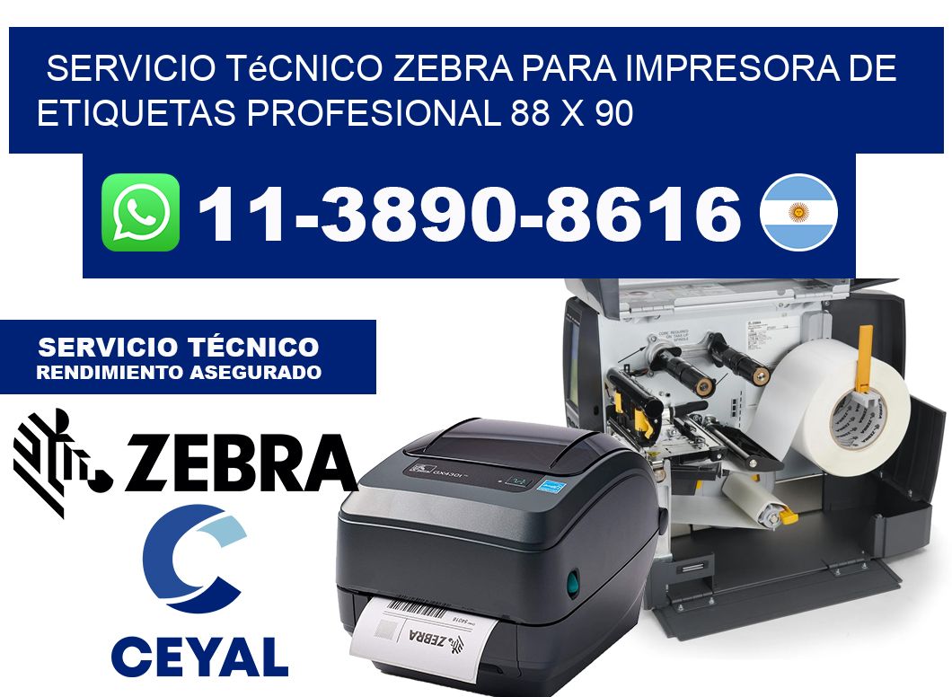 Servicio Técnico Zebra para Impresora de Etiquetas Profesional 88 x 90