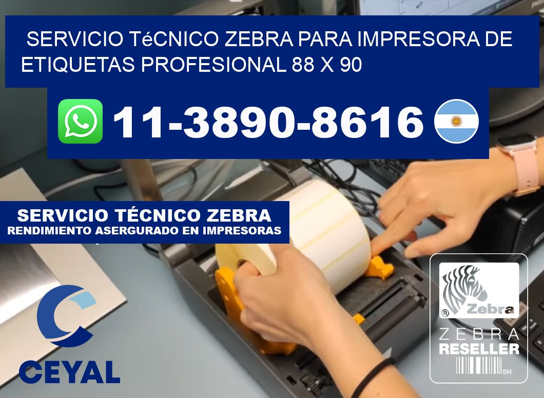 Servicio Técnico Zebra para Impresora de Etiquetas Profesional 88 x 90