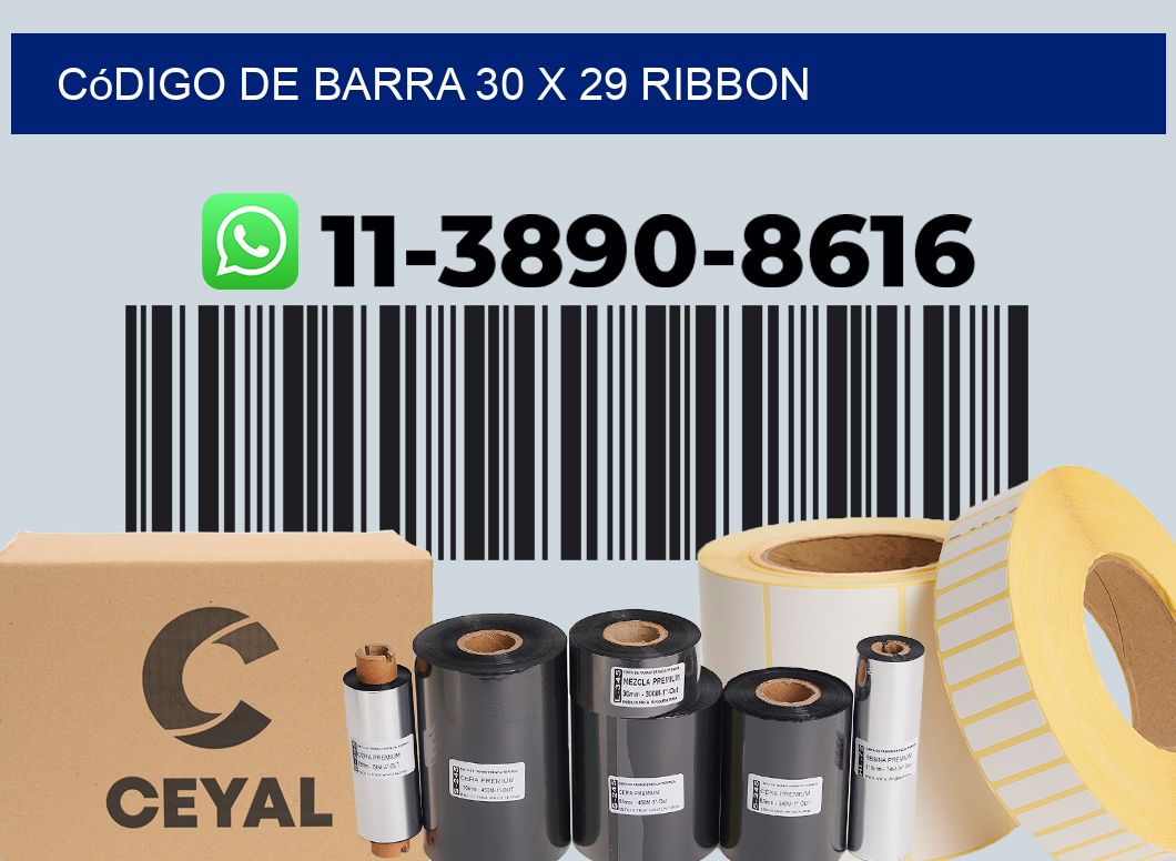 código de barra 30 x 29 ribbon