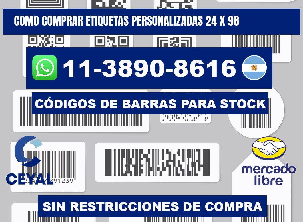 como comprar etiquetas personalizadas 24 x 98