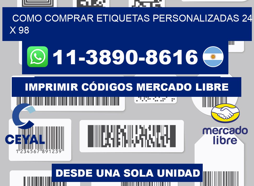 como comprar etiquetas personalizadas 24 x 98
