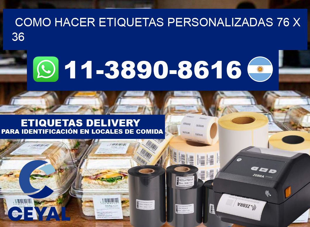 como hacer etiquetas personalizadas 76 x 36