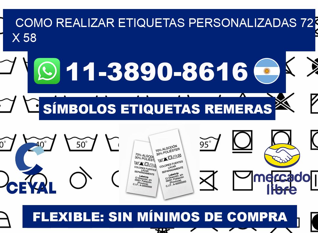 como realizar etiquetas personalizadas 72 x 58