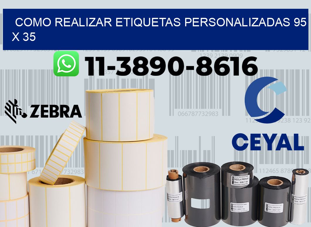 como realizar etiquetas personalizadas 95 x 35