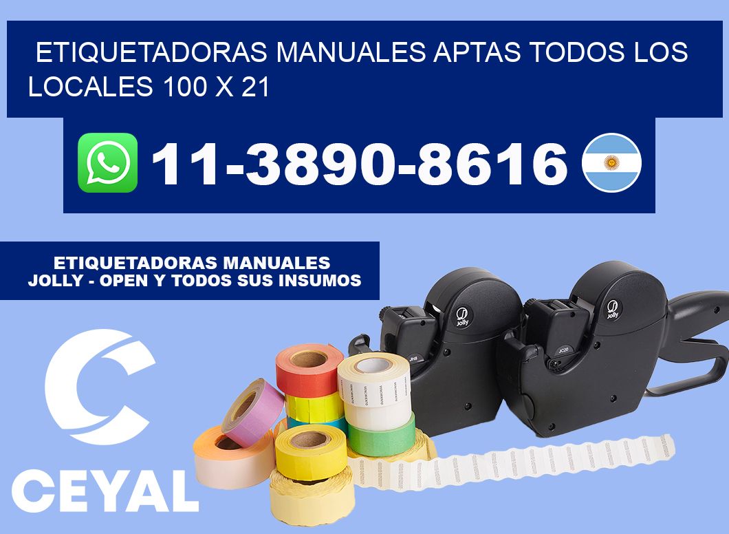 etiquetadoras manuales aptas todos los locales 100 x 21